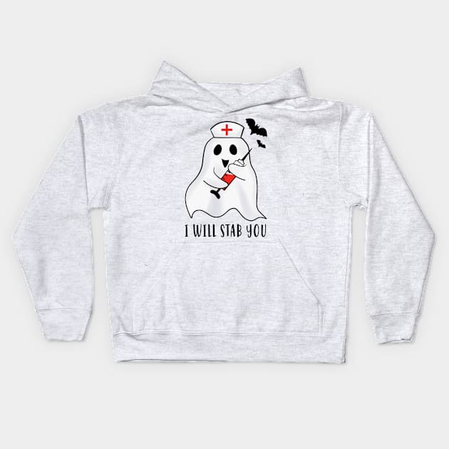 I WILL STAB YOU Kids Hoodie by ButterflyX